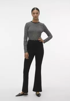 Брюки Vmliva Hw Flared Noos Vero Moda, черные