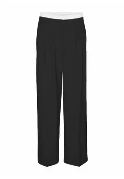 Брюки VMMADJA MITTLERE TAILLE Vero Moda, черный