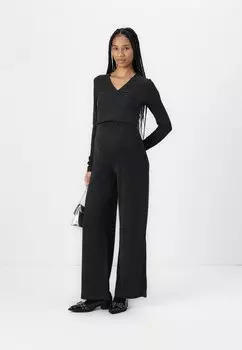 Брюки VMMKANVA GLITTER WIDE PANT Vero Moda Maternity, черный