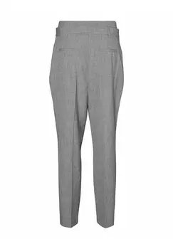 Брюки VMNATE HW TAPERED PAPERBAG BELT Vero Moda, серый