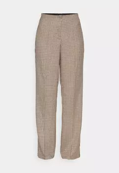 Брюки Vmrilla Straight Check Pants Vero Moda, бежевый
