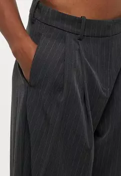 Брюки VMSILJE WIDE PINSTRIPE PANTS Vero Moda Petite, темно-серый