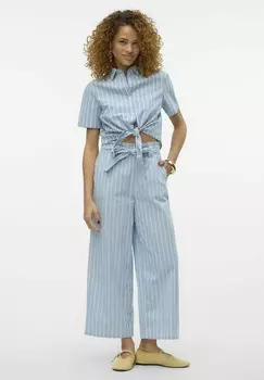 Брюки Vmxenia Hohe Taille Vero Moda, светло-голубой деним