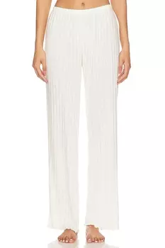 Брюки в ажурной вязке Eberjey, ivory