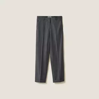 Брюки в гризайль Miu Miu, серый