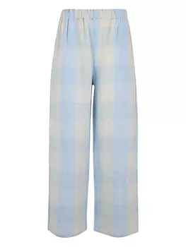 Брюки в клетку Apuntob, синий