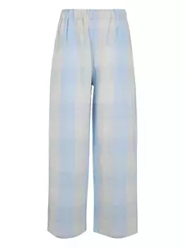 Брюки в клетку Apuntob, синий