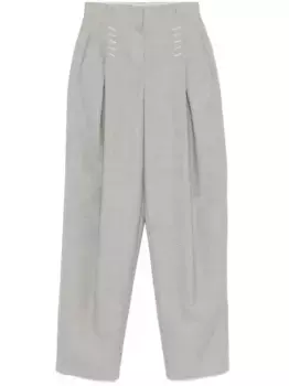 Брюки в клетку FENDI, черный