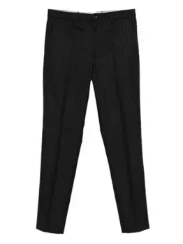 Брюки в клетку гингем PS Paul Smith, черный