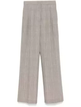 Брюки в клетку MSGM, коричневый