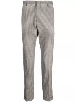 Брюки в клетку Paul Smith, коричневый