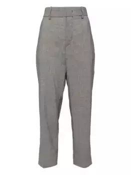 Брюки в клетку «принц Уэльский» ISABEL MARANT, серый