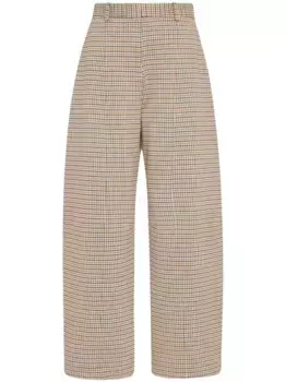 Брюки в клетку Rosetta Getty, нейтральный