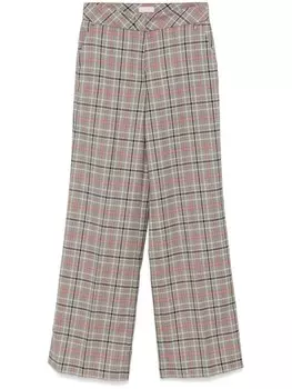 Брюки в клетку тартан LIU JO, черный