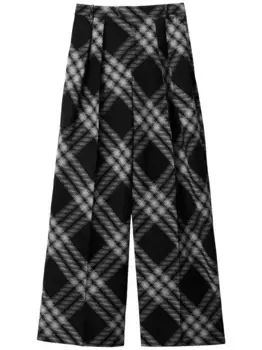 Брюки в клетку Vintage Check BURBERRY, черный