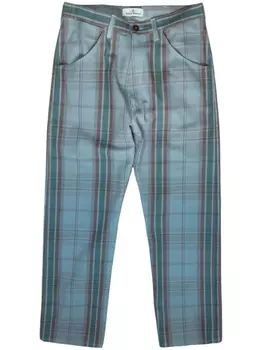 Брюки в клетку Vivienne Westwood, синий