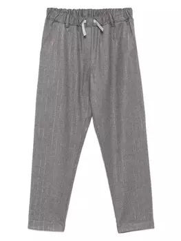 Брюки в полоску Eleventy Kids, серый