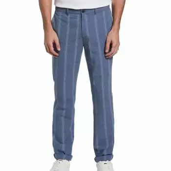 Брюки в полоску из жаккардовой ткани сирсакером в Беринговом море Original Penguin, цвет bering sea