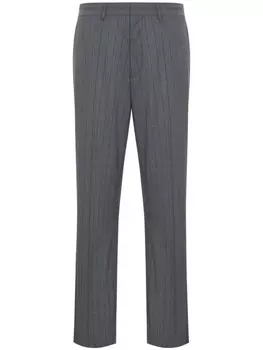 Брюки в полоску Moschino, серый