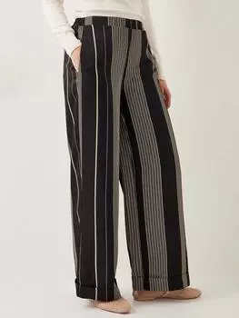 Брюки в полоску от andi Monsoon, черный