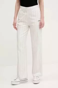 Брюки в полоску PINSTRIPE PANTS Adidas Originals, бежевый