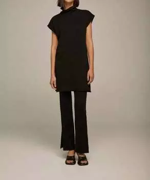 Брюки в рубчик черного цвета Lanston