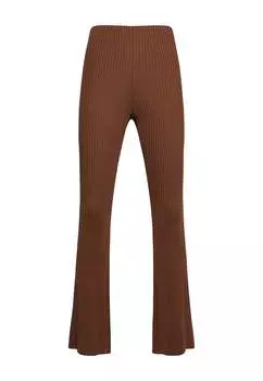 Брюки в рубчик из мериносовой ткани Wolford, цвет saba