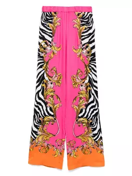 Брюки в стиле барокко Versace Jeans Couture, розовый