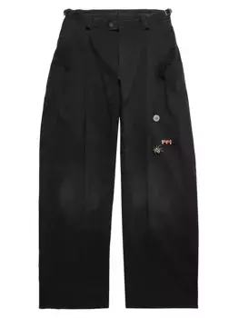 Брюки в стиле готика Balenciaga, черный
