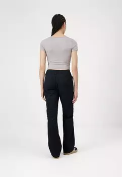 Брюки в стиле милитари CARGO BOOT Hollister Co., черный