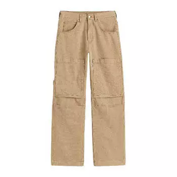 Брюки в стиле милитари H&amp;M Twill Utility, бежевый