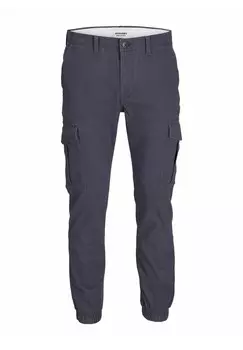 Брюки в стиле милитари JJIMARCO JJJOE CUFFED Jack & Jones, темно-синий