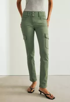Брюки в стиле милитари LIFT, REGULAR FIT Next, зеленый