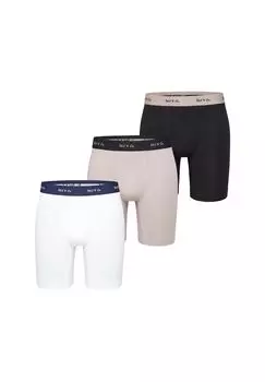 Брюки в стиле ретро, длинные боксеры из джерси Phil & Co. Berlin, цвет Black Beige White Herren