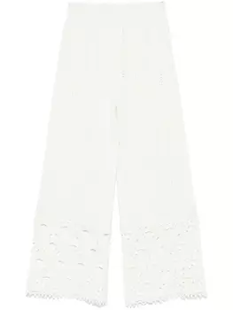 Брюки в технике кроше Maje, белый