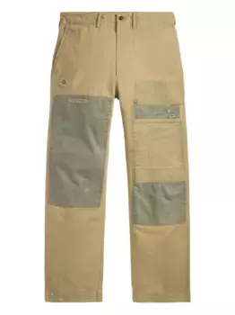 Брюки в технике пэчворк Ralph Lauren RRL, нейтральный