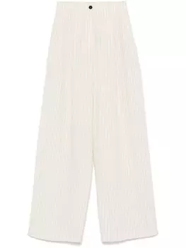 Брюки в тонкую полоску Alysi, нейтральный цвет