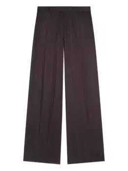 Брюки в тонкую полоску DRIES VAN NOTEN, красный