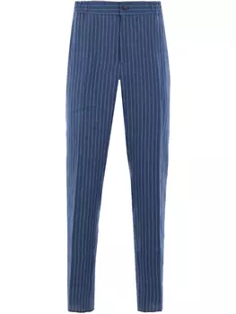 Брюки в тонкую полоску ETRO, синий