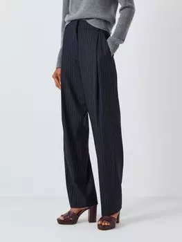 Брюки в тонкую полоску John Lewis, темно-синий