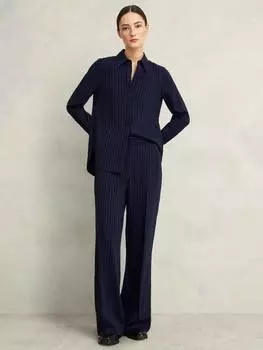 Брюки в тонкую полоску от хэдли Hobbs, цвет Midnight/Ivory