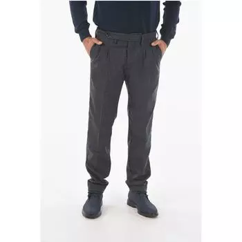 Брюки в тонкую полоску ROPPONGI2P.L. с двойной складкой Cruna, Blue