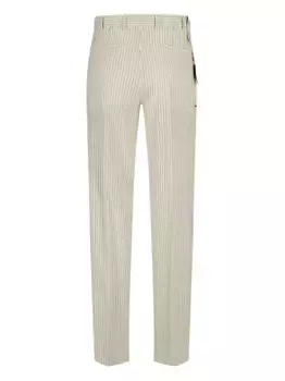 Брюки в тонкую полоску со складками PT Torino, нейтральный