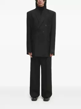 Брюки в тонкую полоску VETEMENTS, черный