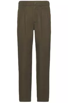 Брюки Wao Double Pleated Chino, оливковый