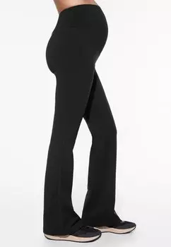 Брюки WARM MATERNITY FLARE TROUSERS OYSHO, цвет black