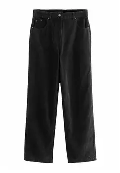 Брюки WASHED REGULAR FIT Next, черный