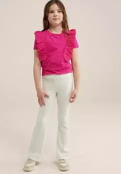 Брюки WE Fashion, белые