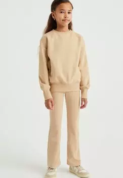 Брюки WE Fashion, бежевые