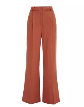 Брюки WE Fashion Regular Pleat-Front Pants, коричневый